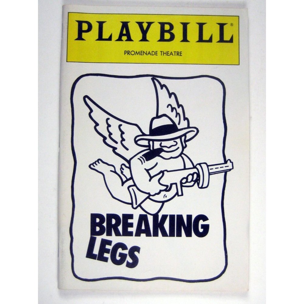 Breaking Legs Playbill December 1991 Philip Bosco Vincent Gardena Larry Storch
